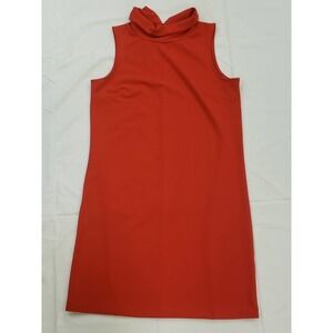 Banana Republic Med Red sleeveless mock neck dress